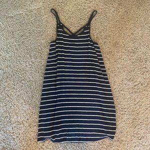 Mossimo Women's Flowy Striped Spaghetti-Strap Dress